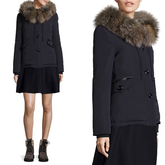 moncler fox fur jacket